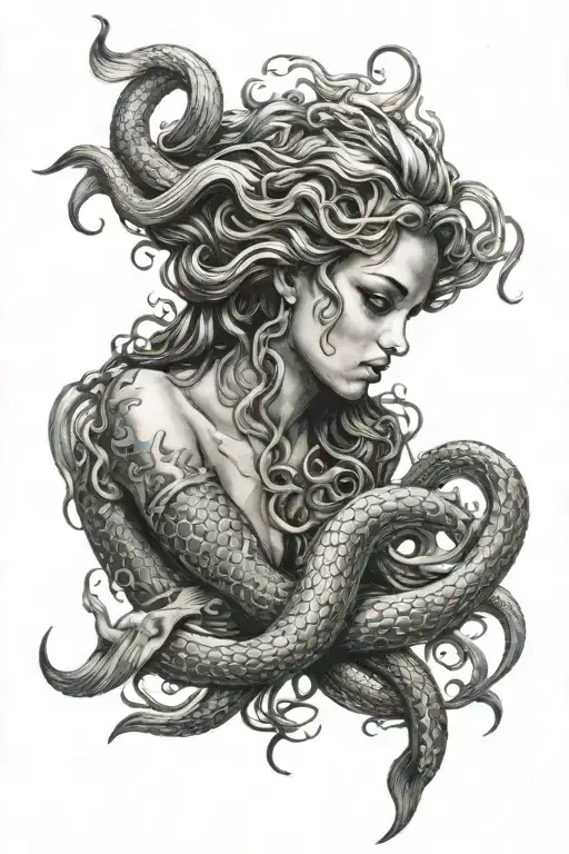 Mermaid Medusa Swimming