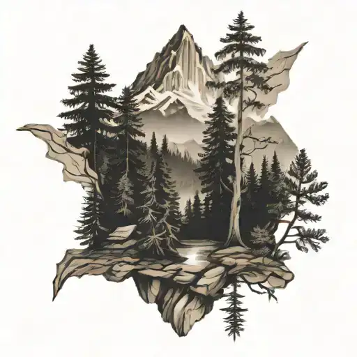 Forest Mountain Landscape