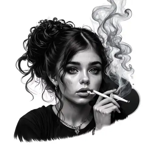 Girls Smoke Joint