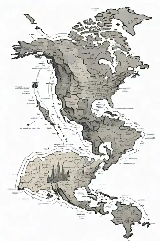 United States 3D Map