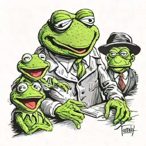 Kermit The Frog Teaching A Class Of Demons They Know