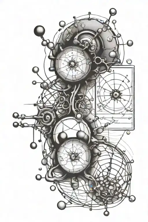 Dopamine And Seratonin Molecule