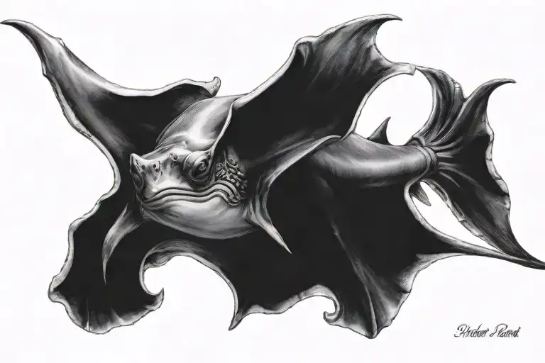 Manta Ray Floating