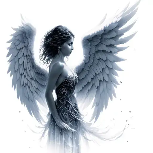 Name Zenaya With Angel Wings