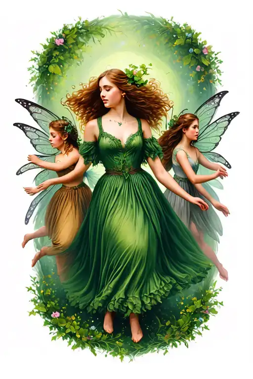 Irish Folklore With Fairies Dancing Among Them