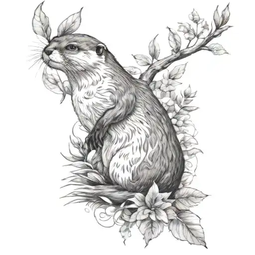 Otter And Foliage For Women Full Body