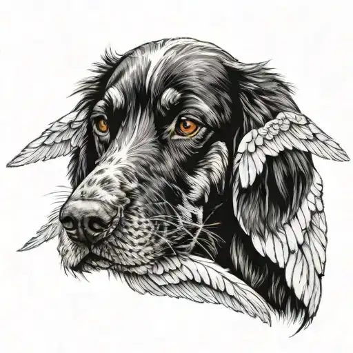 Dog With Angel Wings