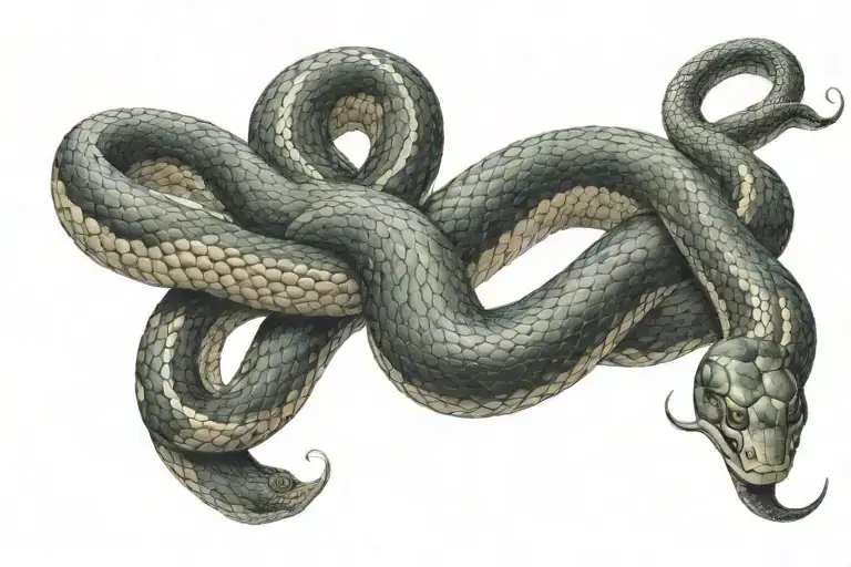 Snake Wrapped Around Arm Sleeve