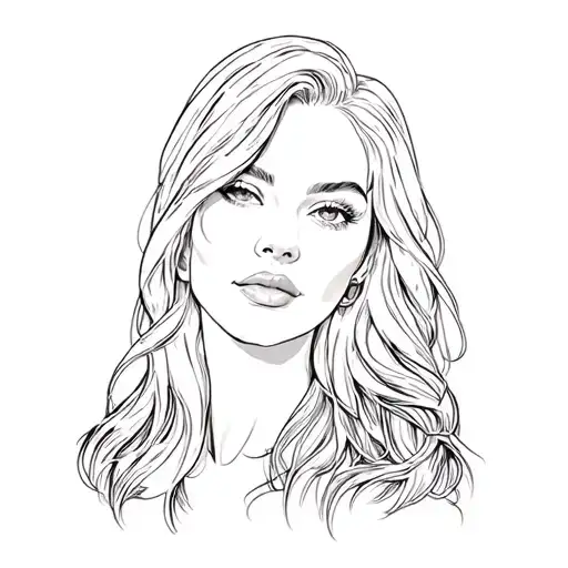 A Woman With Long Hair