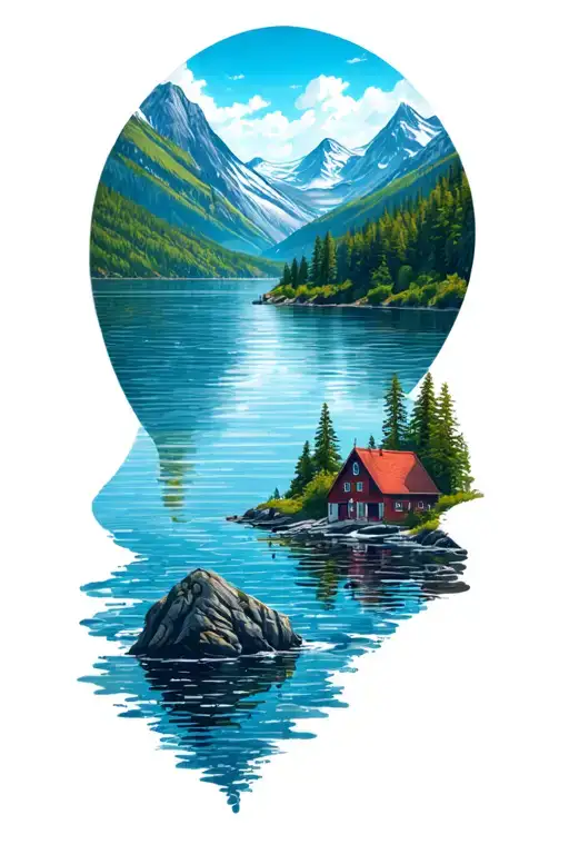 Norway Landscape Including Water