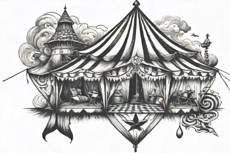 Trippy Circus Tent