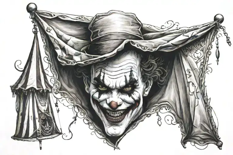 Circus Tent Crazy Joker