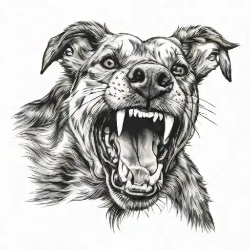 Barking Dog Mouth Open Mouth
