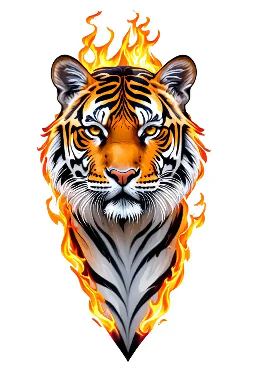Fire Tiger Surrounded