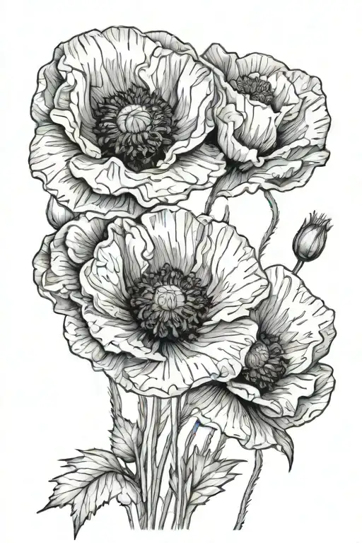 Poppies Blooming