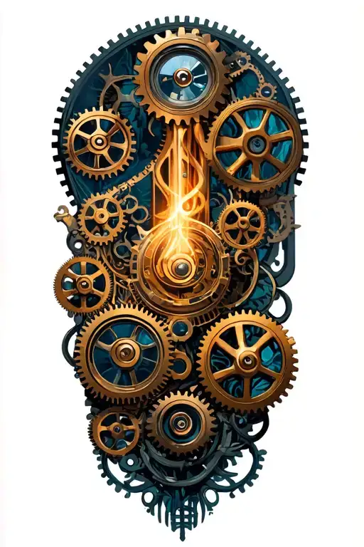 Steampunk Gears And Power Source