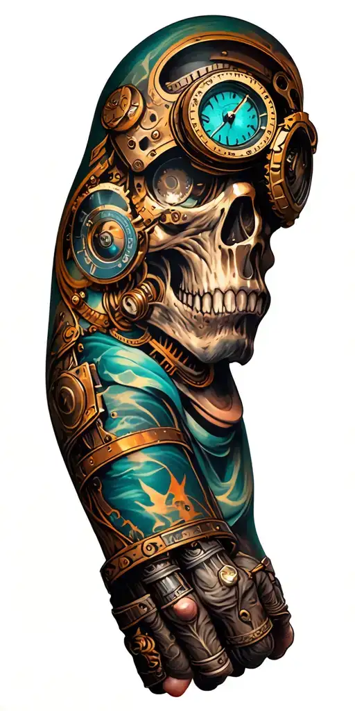 Steampunk Artificial Arm Sleeve