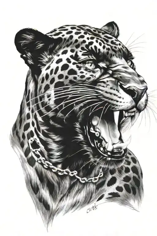 Panther With A Grin