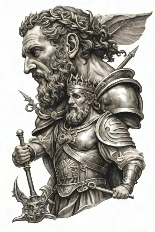 King David Holding Goliath's Head