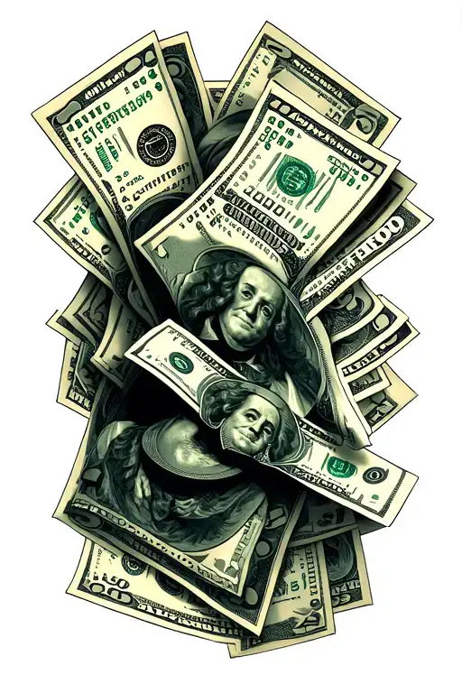 A Homogeneous Piece Where The Theme Is Money And Street Theme And Theme