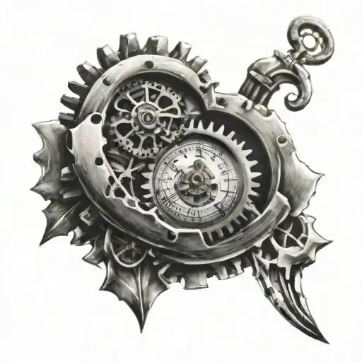 Cogs Broken Heart Stopped Clock