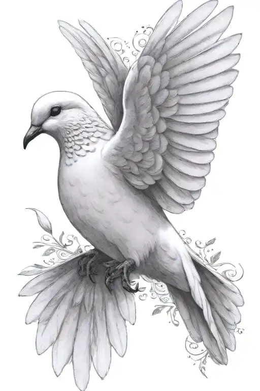 Dove Flying