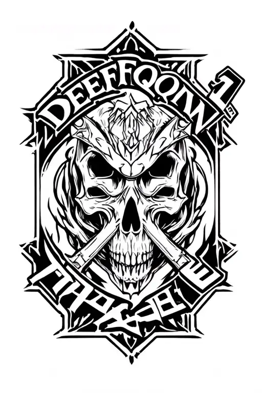 Defqon 1 Logo Tattoo Design