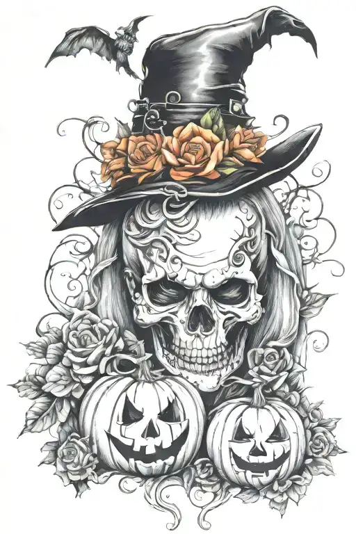 Halloween Tattoo Design