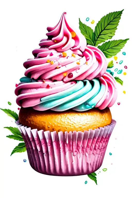 Cupcakes Frosting Sleeve Featuring A Collage