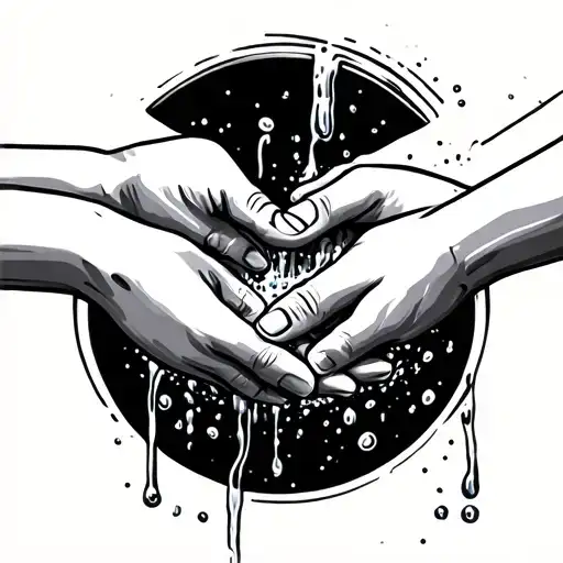 Hands Washing Each Other Hand