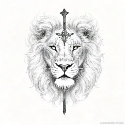 Cross With Lion Inside