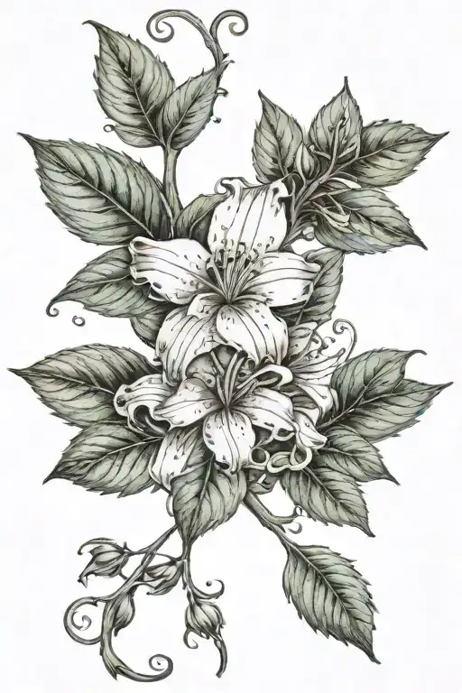 Flower Vine With My Birthday On It