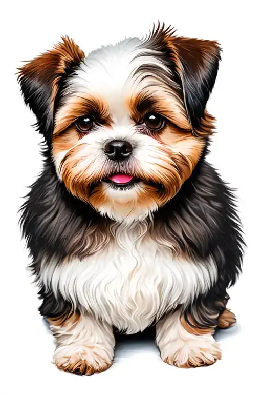 Shih Tzu Brown White