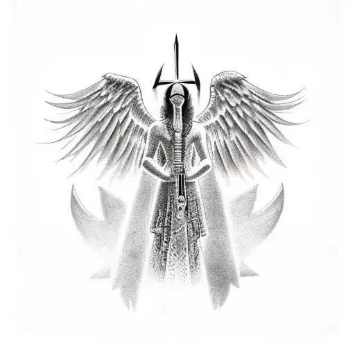 Ankh With Angel Wings