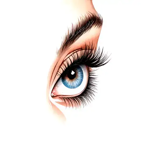 A Woman's Eyelashes