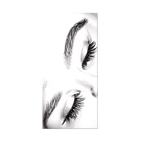A Woman's Eyelashes
