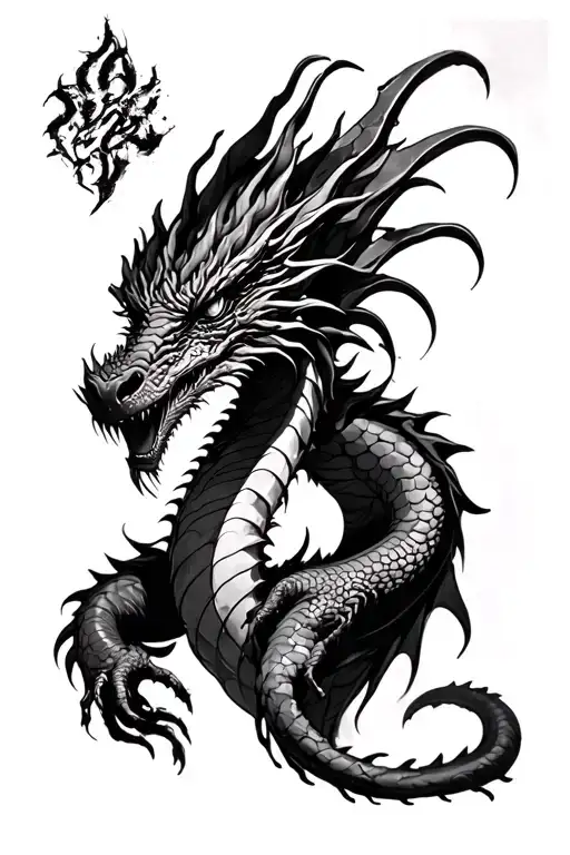Dragonn Black And White