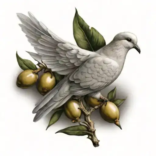 Dove With Olive Branch