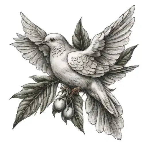 Dove With Olive Branch