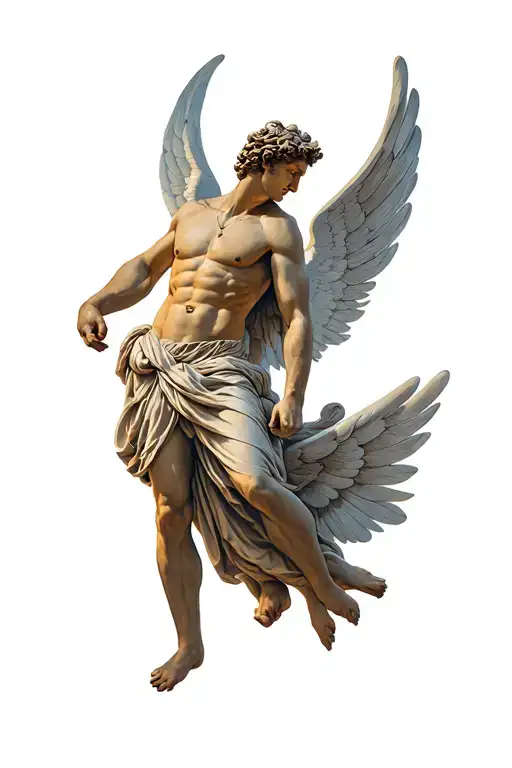 Eros Greek God With Wings