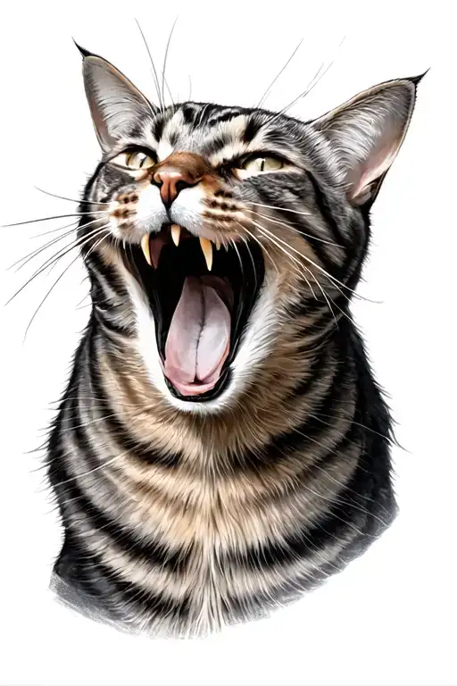 Yawning Cat