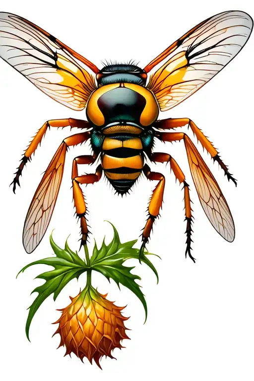 Cicada In A Thorny Vence