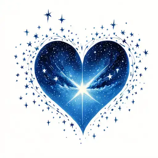 Sky Full Of Stars Forming A Heart