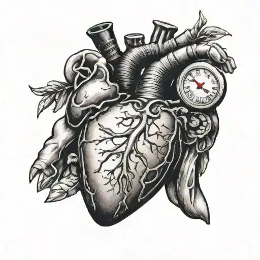 A Woman's Hand With Heart Organ