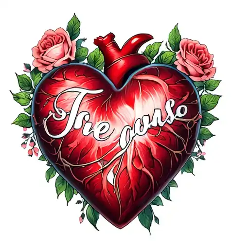 Heart Made With Name Intertwined