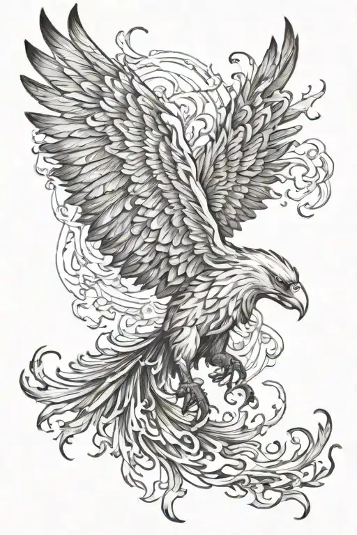 Phoenix Rising From The Ashes