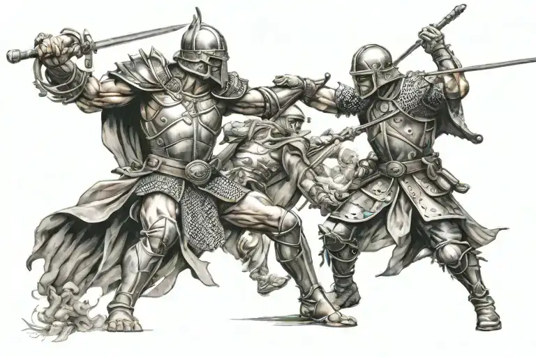Vicking Battle Scene