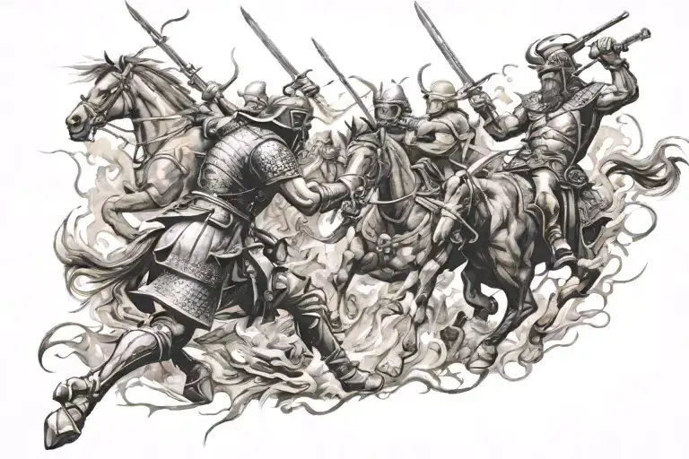 Vicking Battle Scene