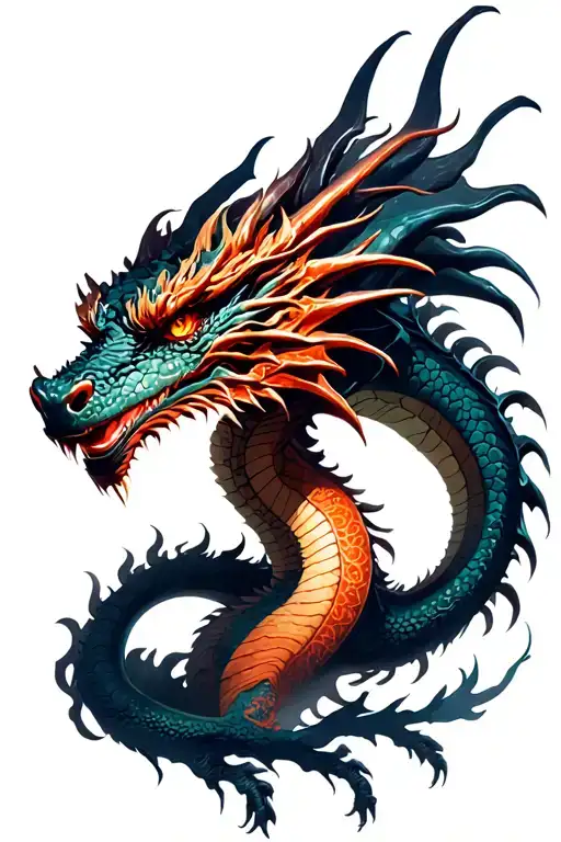 Chiness Dragon Gothy Dark