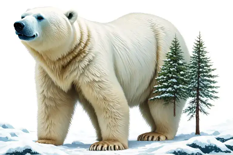 Polar Bear In The Forest